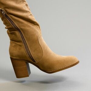 Tan Suede Women's Boots